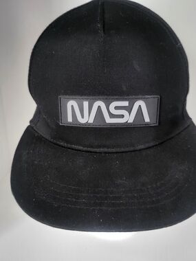 NASA Black Baseball Cap for Men